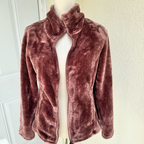 32 DEGREES HEAT. Pink Plush Zipper Jacket. Side Pockets. S-XS. 2- Pocs i… - Picture 5 of 12